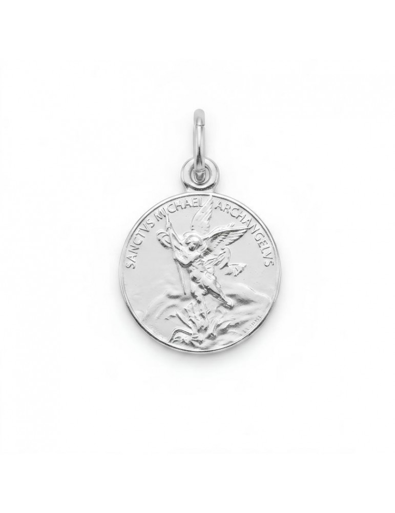 Pendantif Argent Ange Saint Michel "SANTVS MICHAEL ARCHANGELVS"