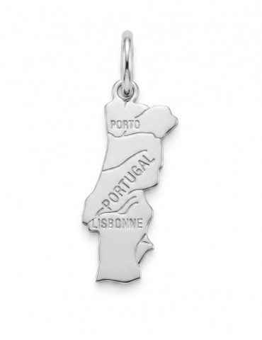MÉDAILLE CARTE PORTUGAL ARGENT 925/1000