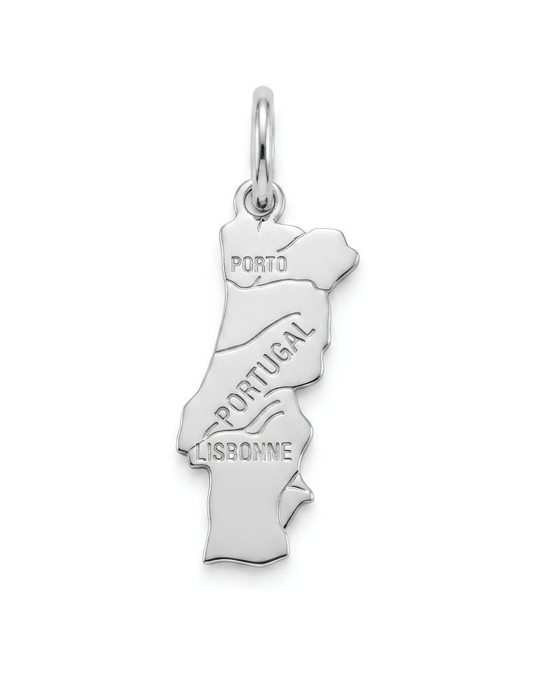 MÉDAILLE CARTE PORTUGAL ARGENT 925/1000