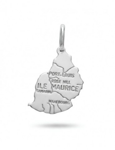 Pendantif Ile Maurice argent 925/1000