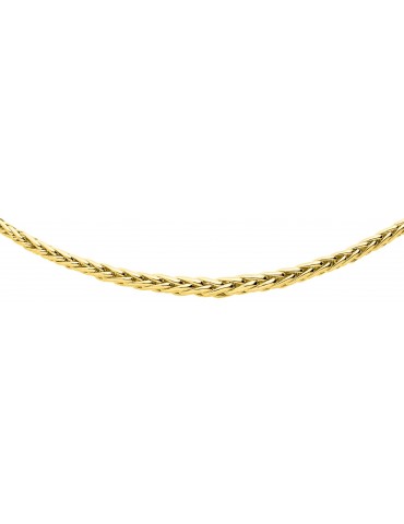 COLLIER MAILLE PALMIER OR 750/1000