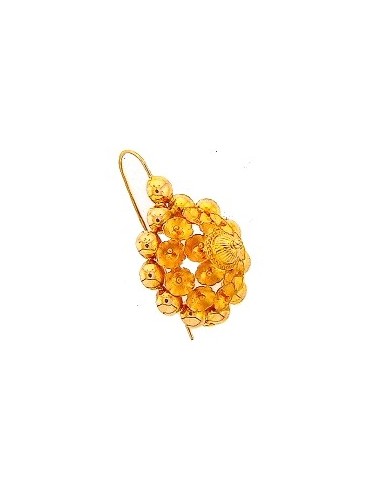BOUCLES D'OREILLES TÉTÉ NÉGRESSE OR 750/1000