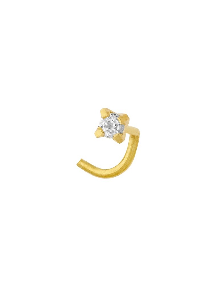 Piercing de nez oxyde or 750/1000