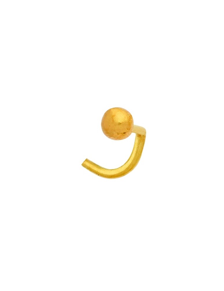 Piercing de nez or jaune 750/1000