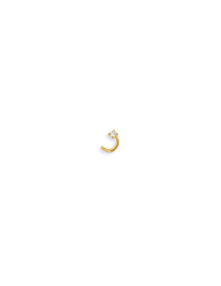 PIERCING NEZ OXYDE ZIRCONIUM OR 750/1000