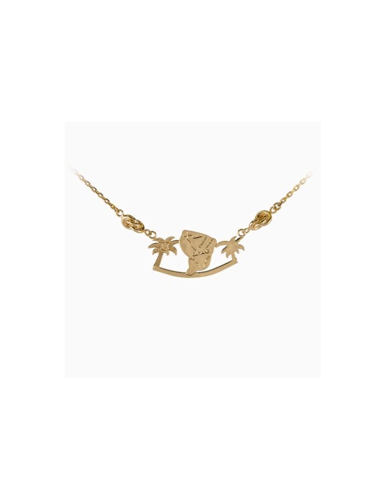COLLIER PLAQUE OR GUYANE