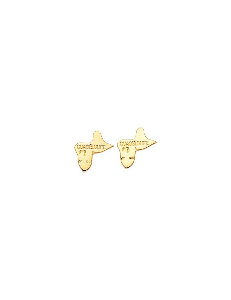BOUCLES D'OREILLES GUADELOUPE PLAQUÉ OR